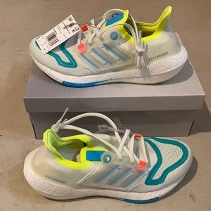 New adidas ultra boost neon sneakers